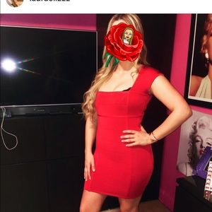 Cute Bebe red dress size large